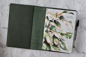 A5 Notebook Cover - Forest Green