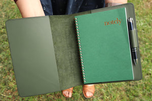 A5 Notebook Cover - Forest Green