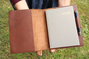 A5 Notebook Cover - Golden Brown