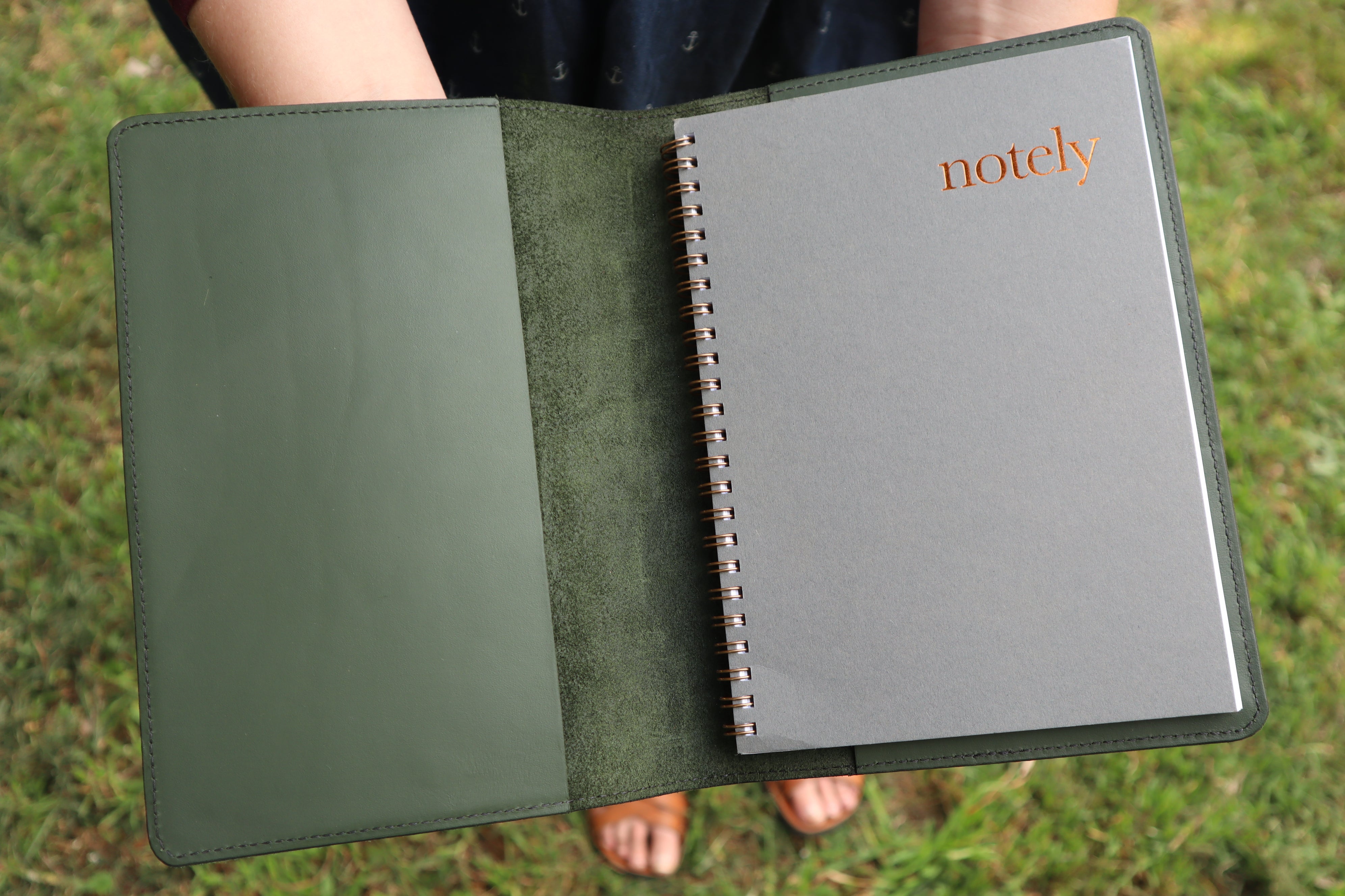 A5 Notebook Cover - Forest Green