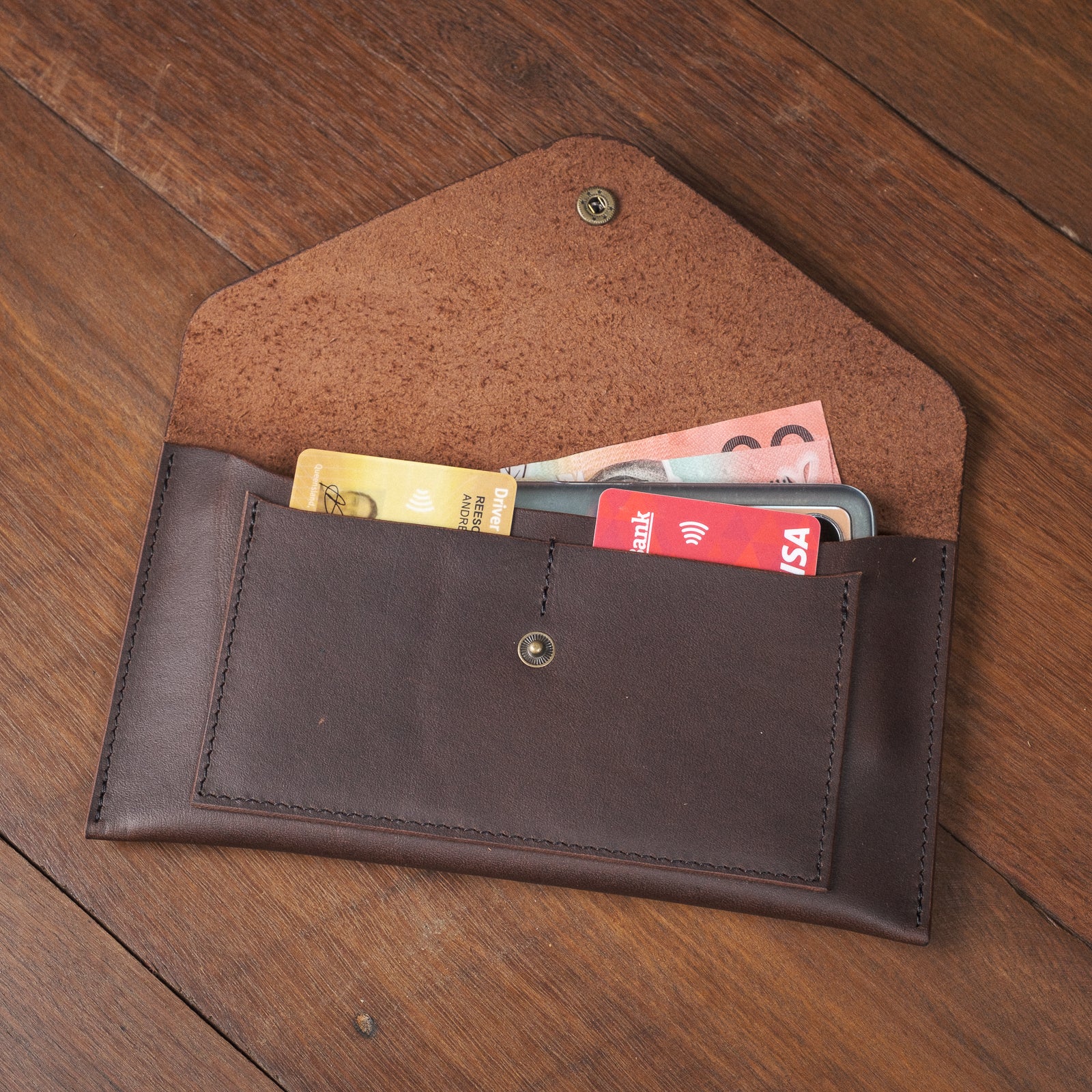 Envelope Clutch - Coffee