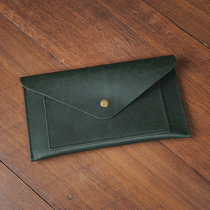 Envelope Clutch - Emerald Green