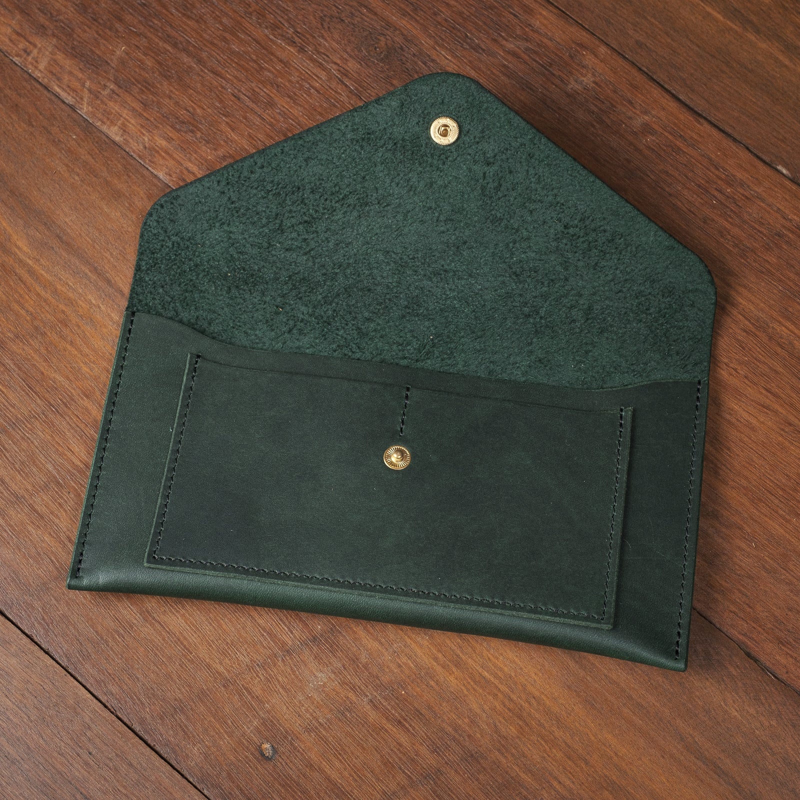 Envelope Clutch - Emerald Green