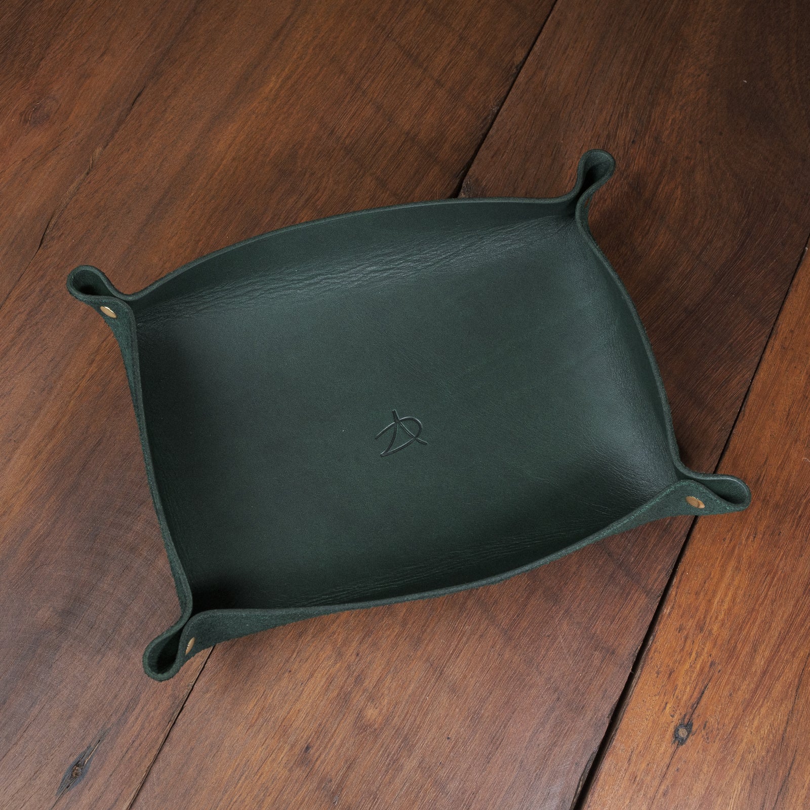 Valet Tray - Bovine Leather - Emerald Green
