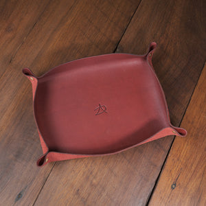 Valet Tray - Bovine Leather - Cherry