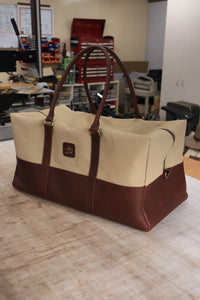 Weekender Bag - Golden Brown and Sand