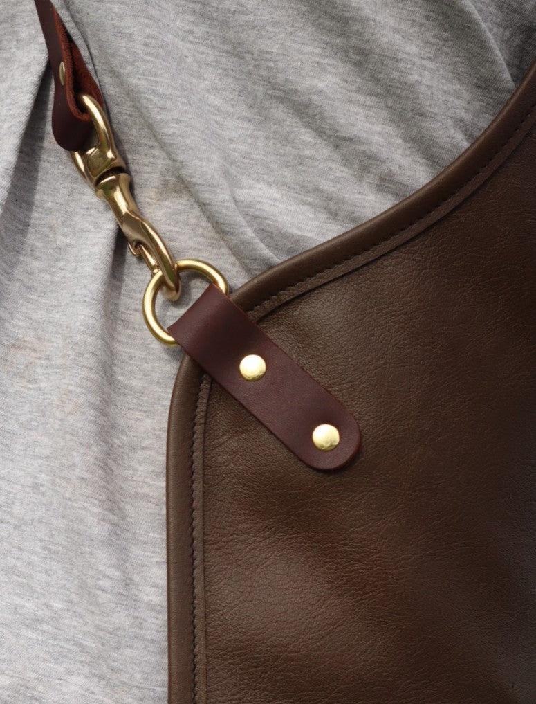 Leather Apron - Khaki and Coffee