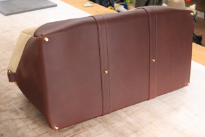 Weekender Bag - Golden Brown and Sand