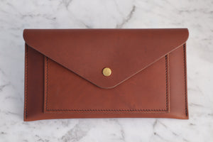 Envelope Clutch - Golden Brown