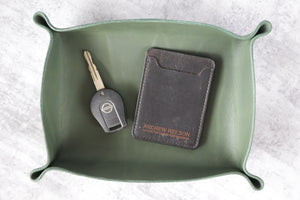 Valet Tray - Bovine Leather - Forest Green