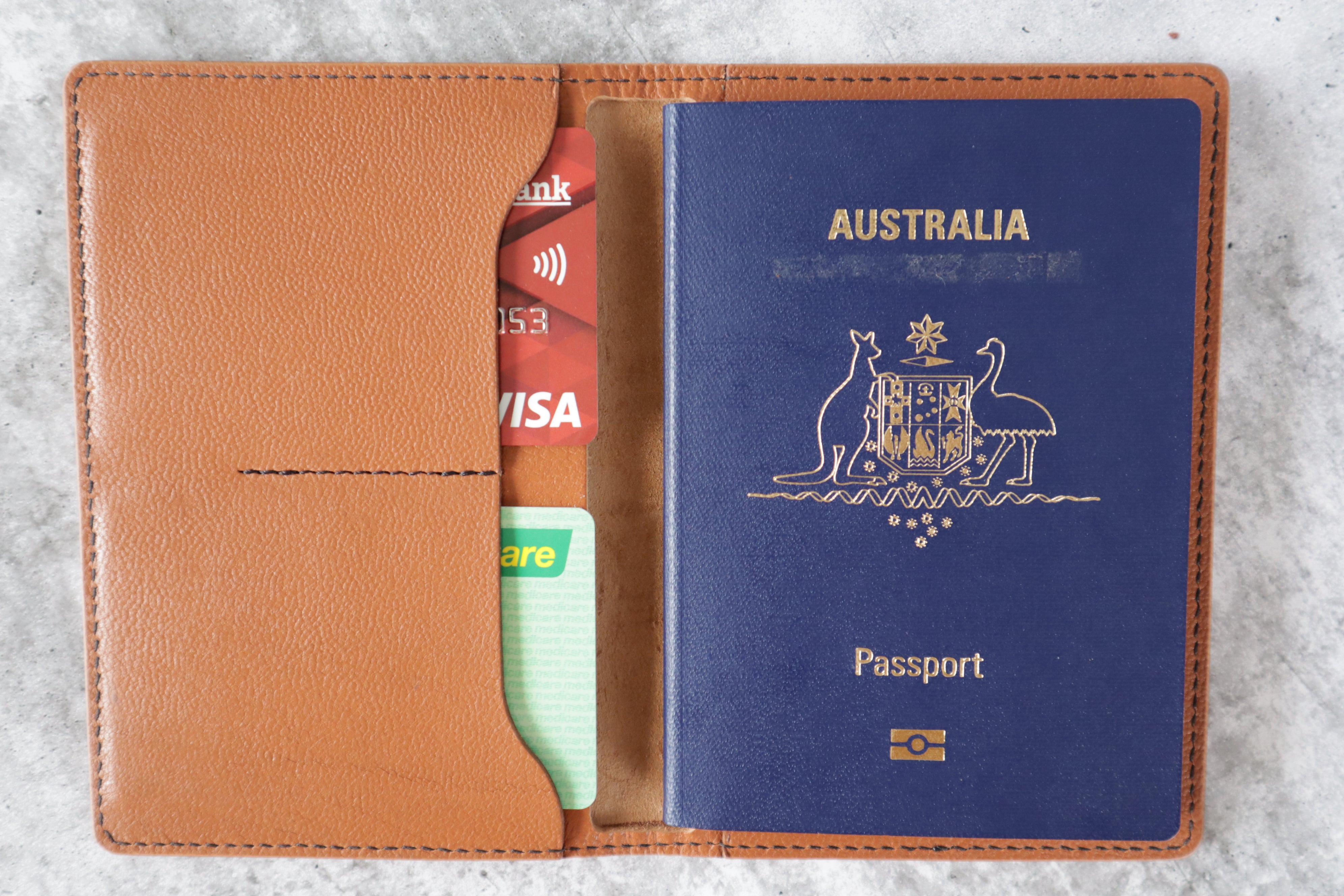 Passport Cover - Tan
