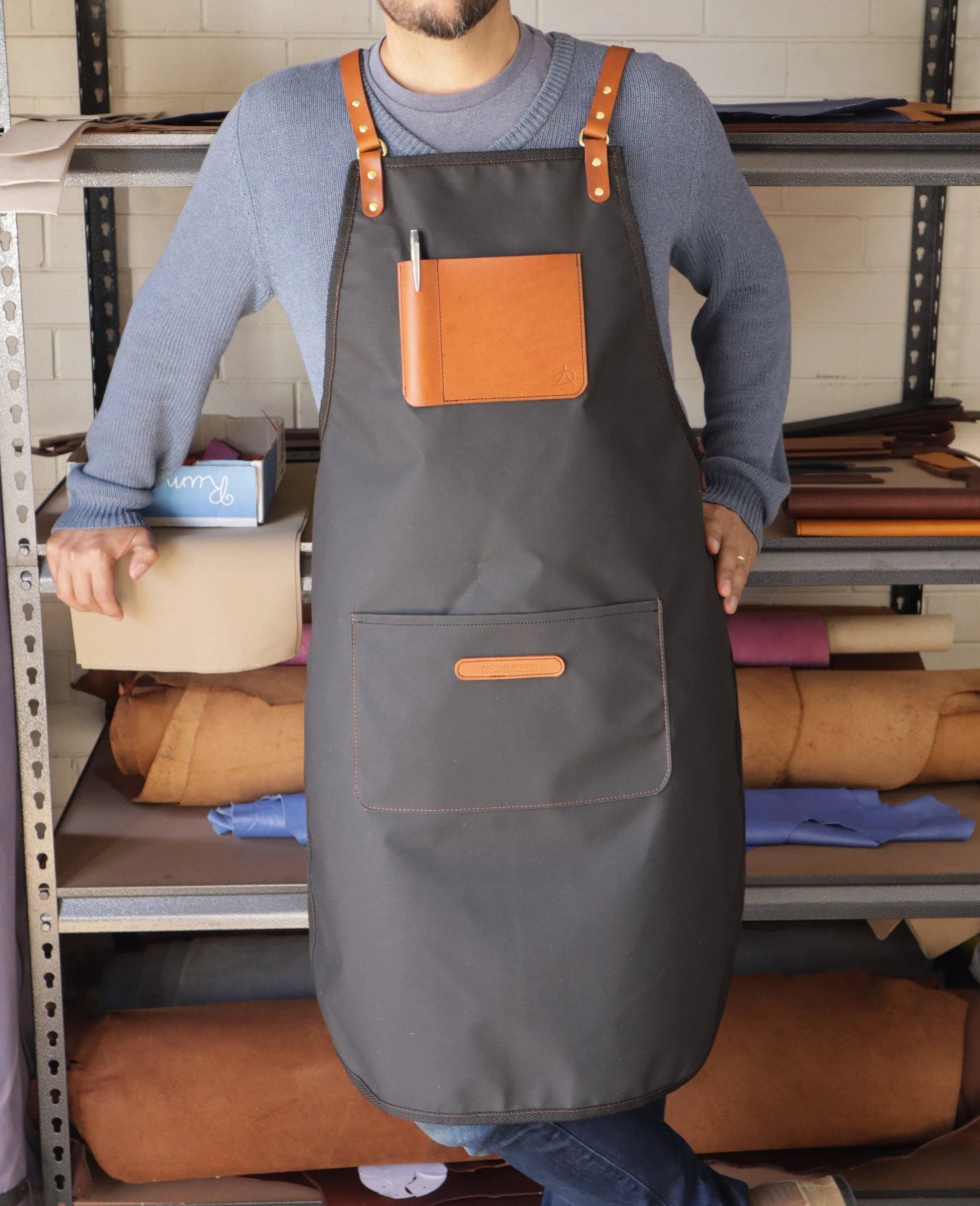 Apron - Black and Amber